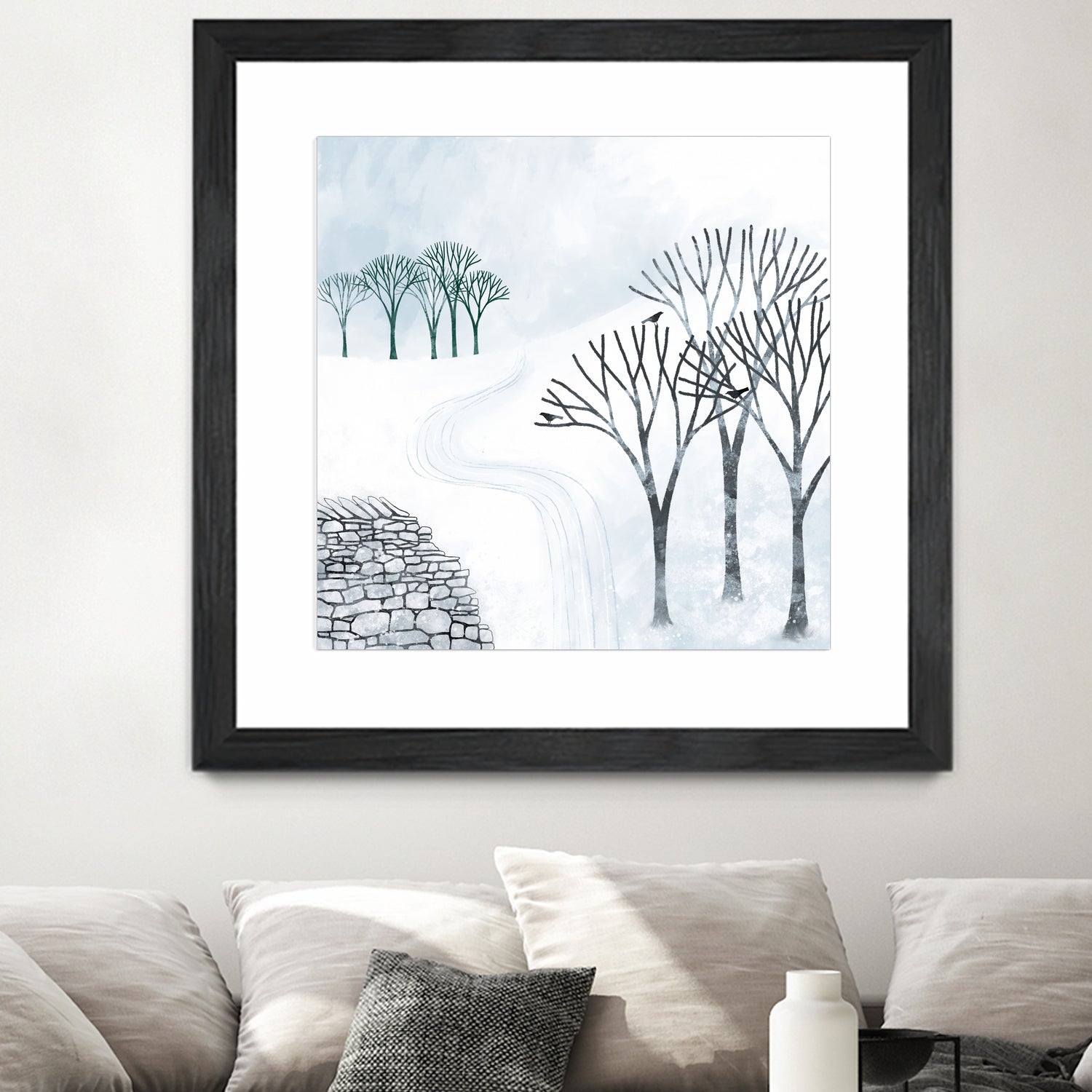 More Snow to Come by Nic Squirrell on GIANT ART - white digital painting