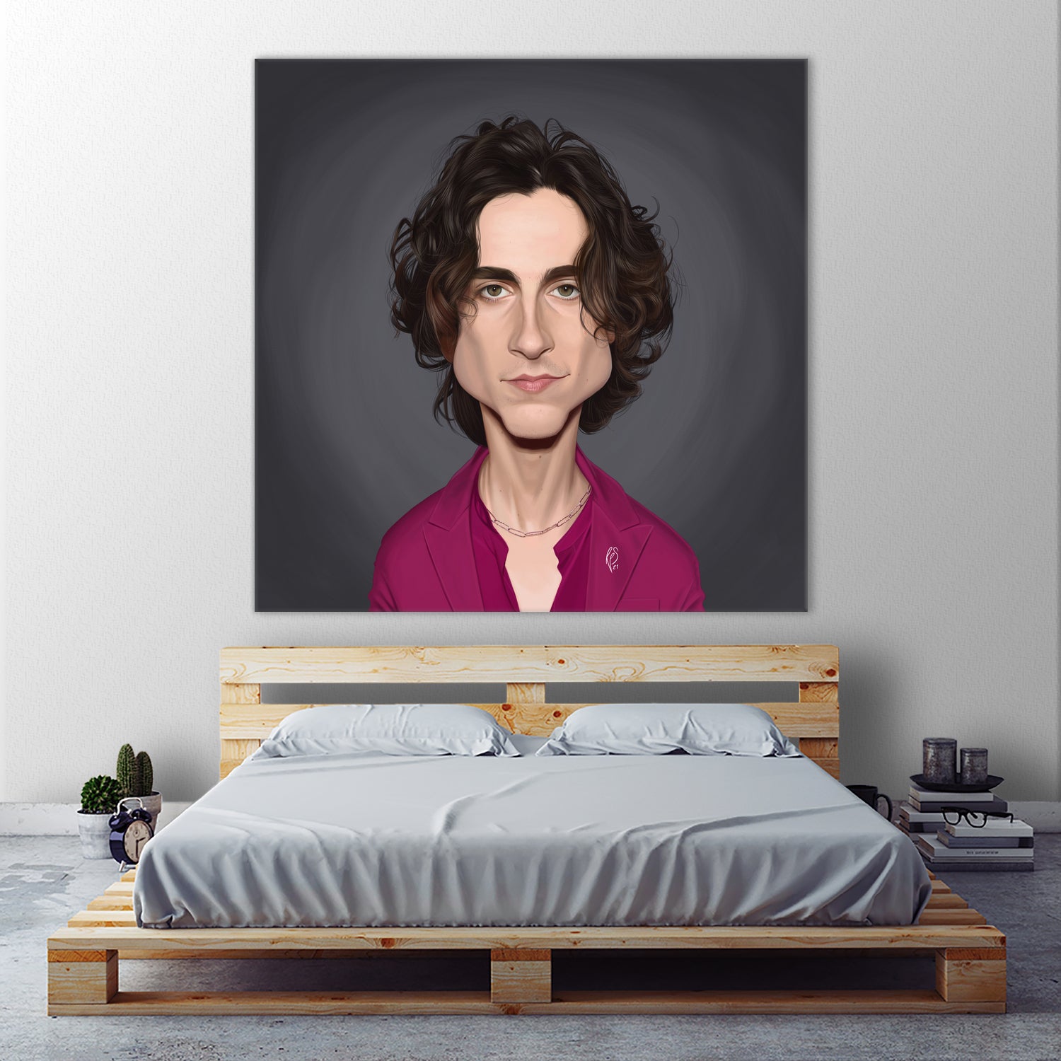 Timothee Chalamet by Rob Snow on GIANT ART - red digital painting