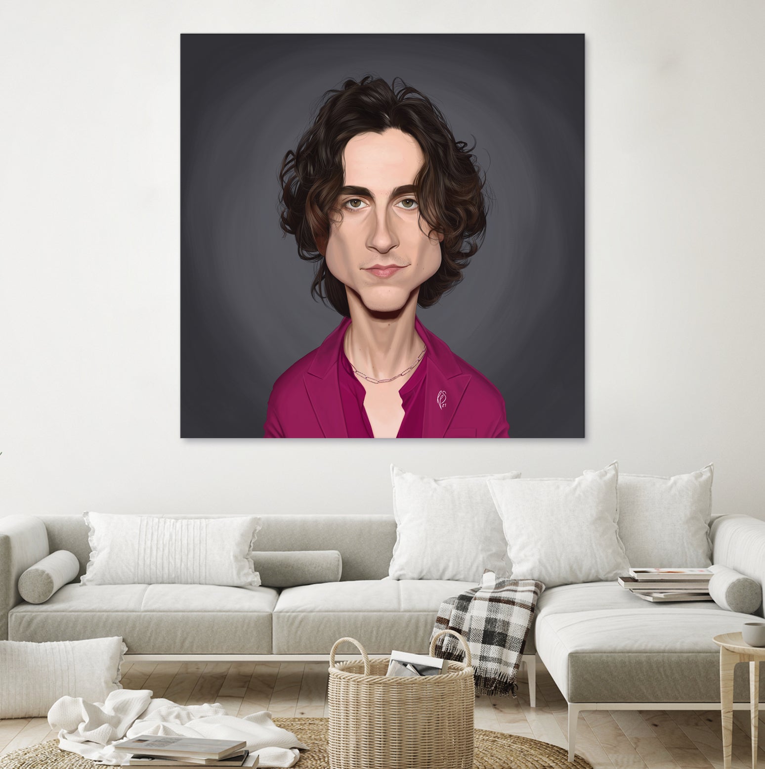 Timothee Chalamet by Rob Snow on GIANT ART - red digital painting