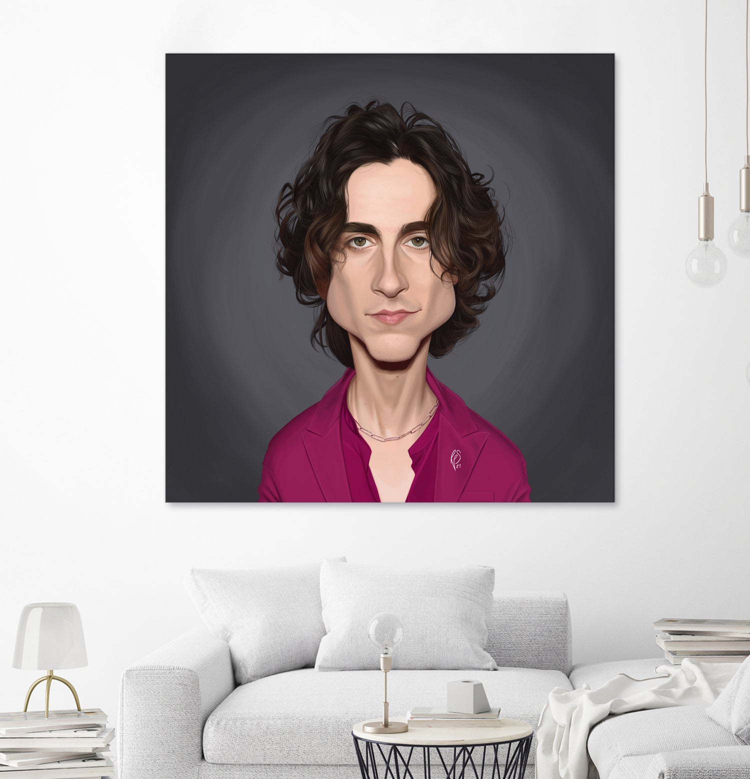 Timothee Chalamet by Rob Snow on GIANT ART - red digital painting