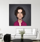 Timothee Chalamet by Rob Snow on GIANT ART - red digital painting