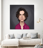 Timothee Chalamet by Rob Snow on GIANT ART - red digital painting