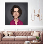 Timothee Chalamet by Rob Snow on GIANT ART - red digital painting