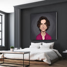 Timothee Chalamet by Rob Snow on GIANT ART - red digital painting