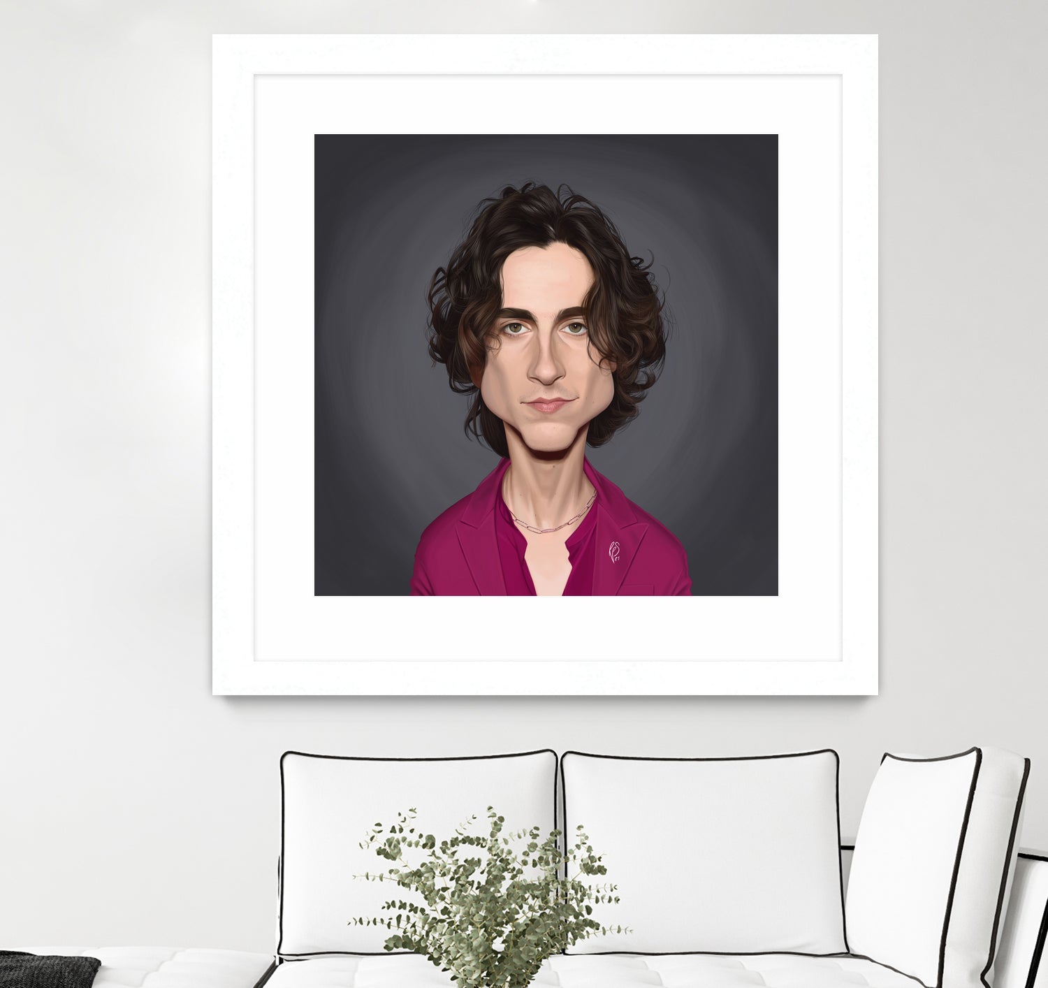 Timothee Chalamet by Rob Snow on GIANT ART - red digital painting