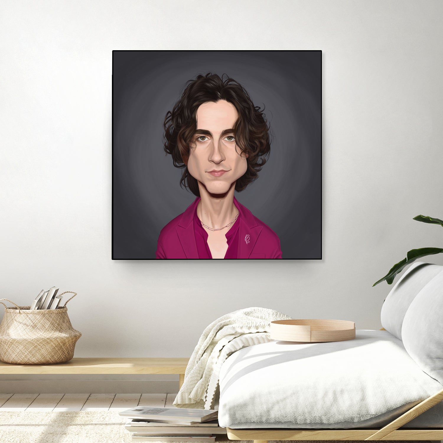 Timothee Chalamet by Rob Snow on GIANT ART - red digital painting