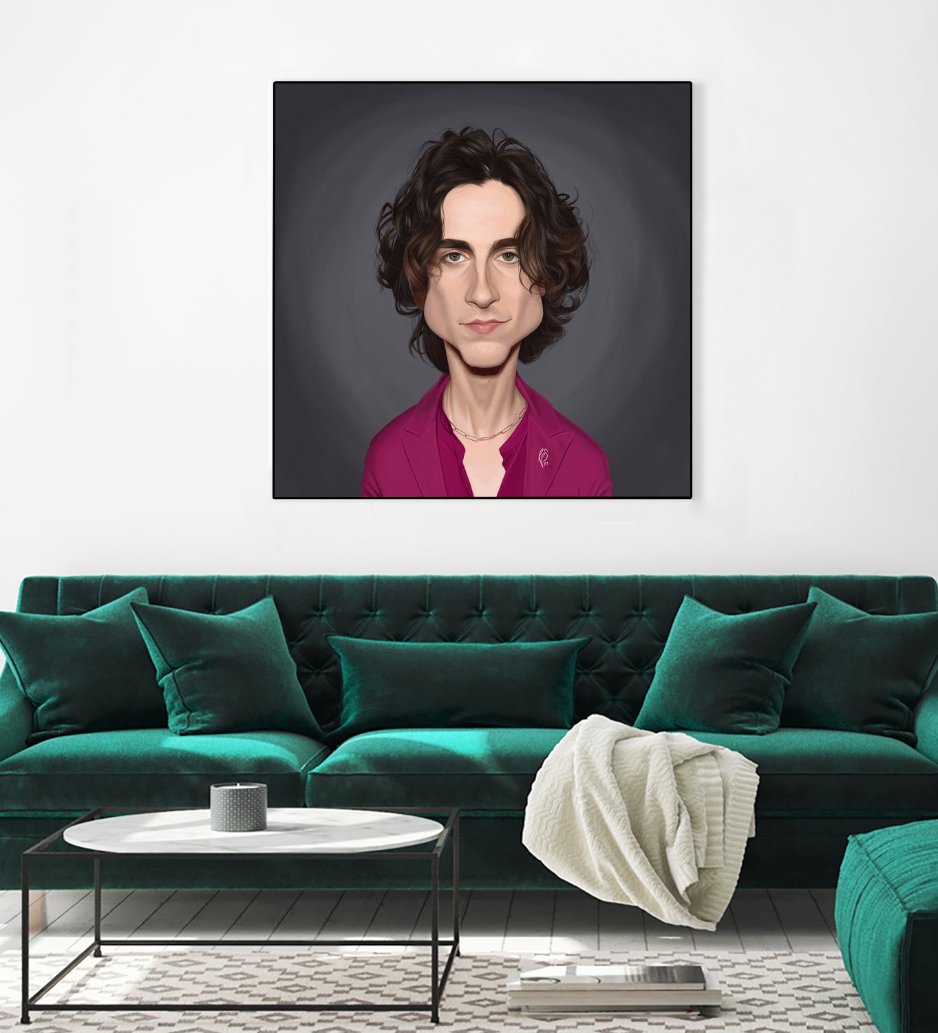 Timothee Chalamet by Rob Snow on GIANT ART - red digital painting