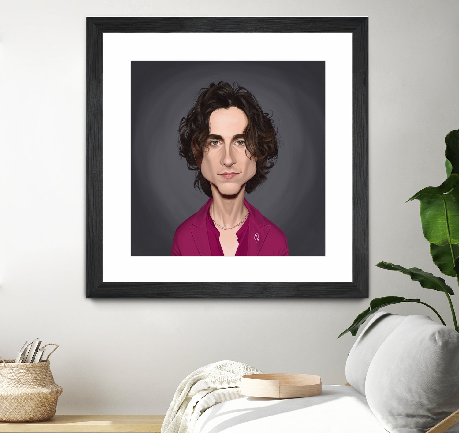 Timothee Chalamet by Rob Snow on GIANT ART - red digital painting