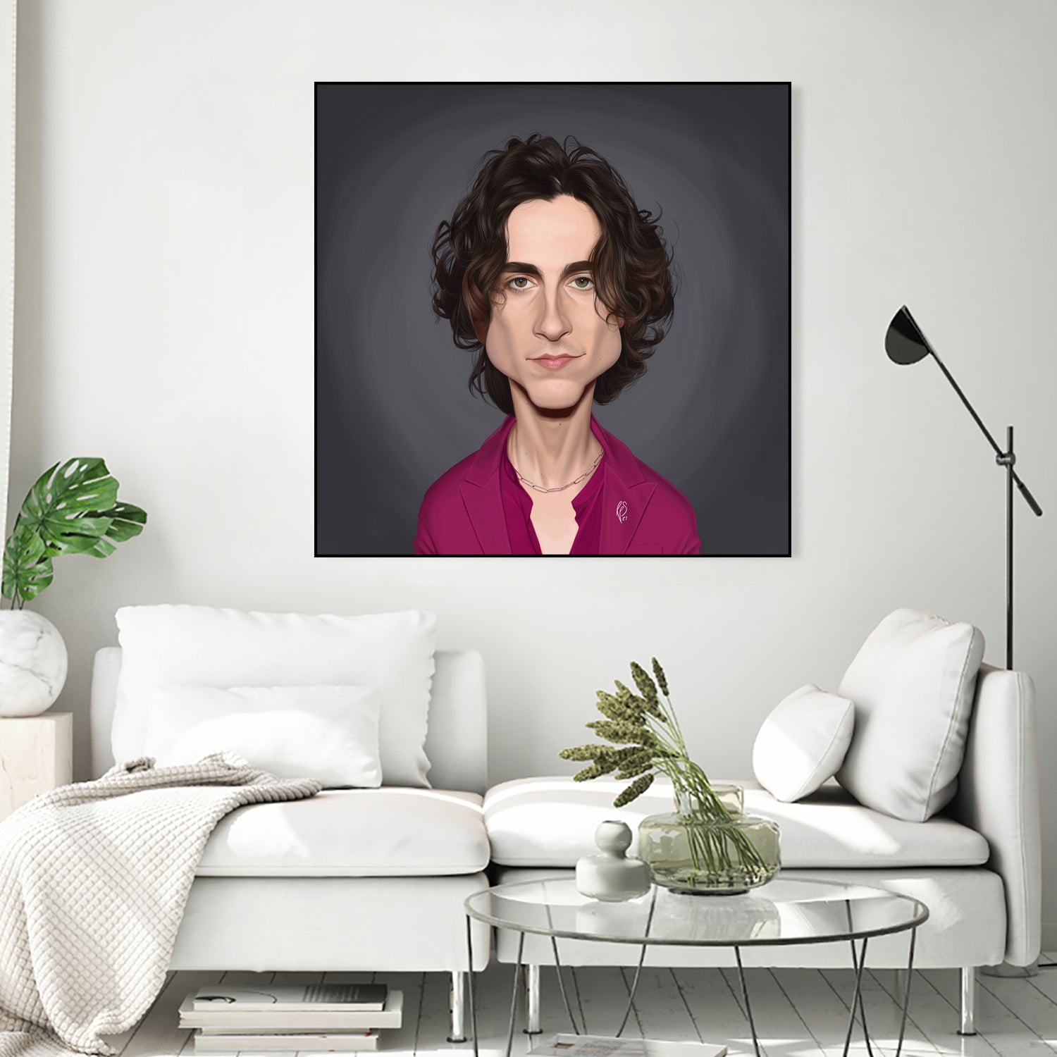 Timothee Chalamet by Rob Snow on GIANT ART - red digital painting