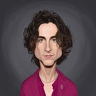 Timothee Chalamet by Rob Snow on GIANT ART - red digital painting