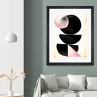 Black pink geometric abstract mama art by Maria Mata on GIANT ART - black digital painting