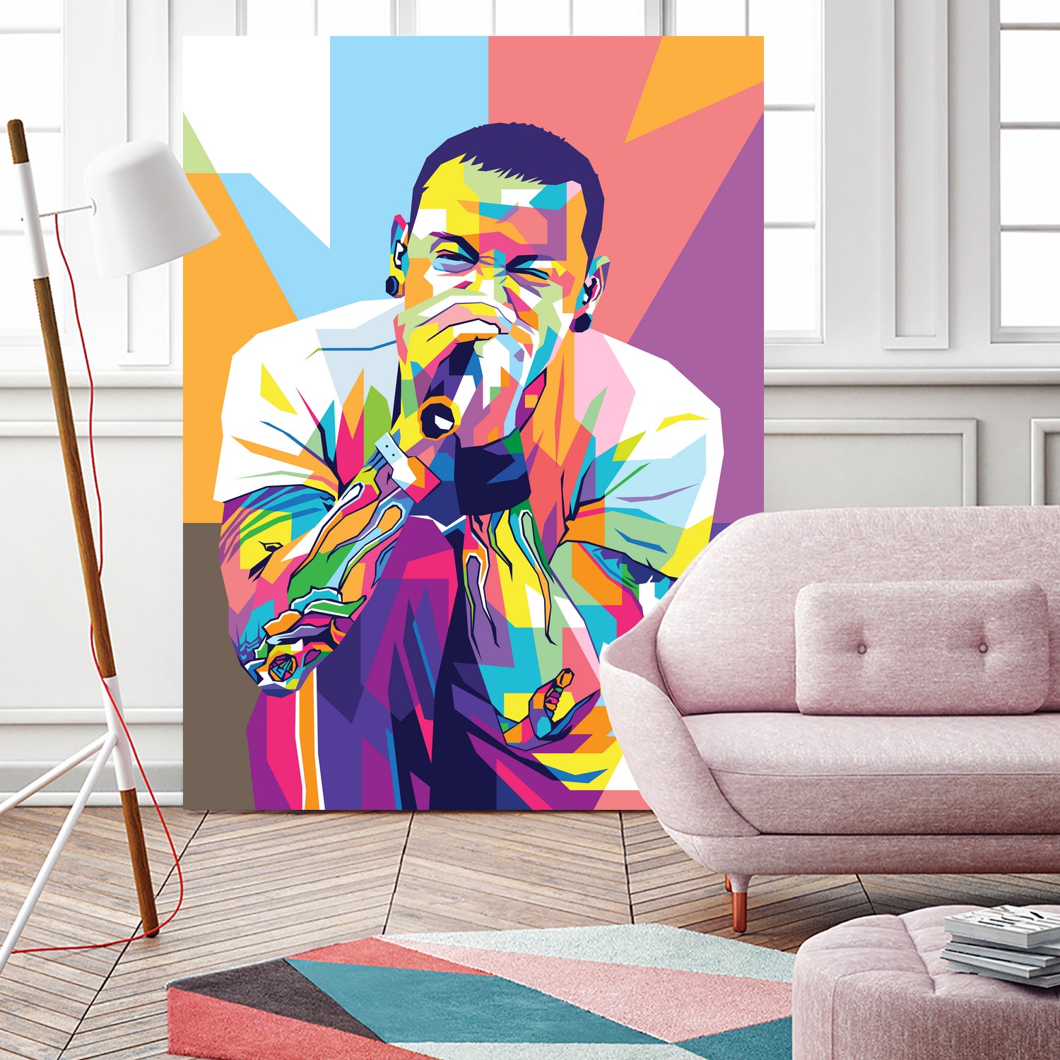 Chester Bennington by Art Style on GIANT ART - white digital drawing