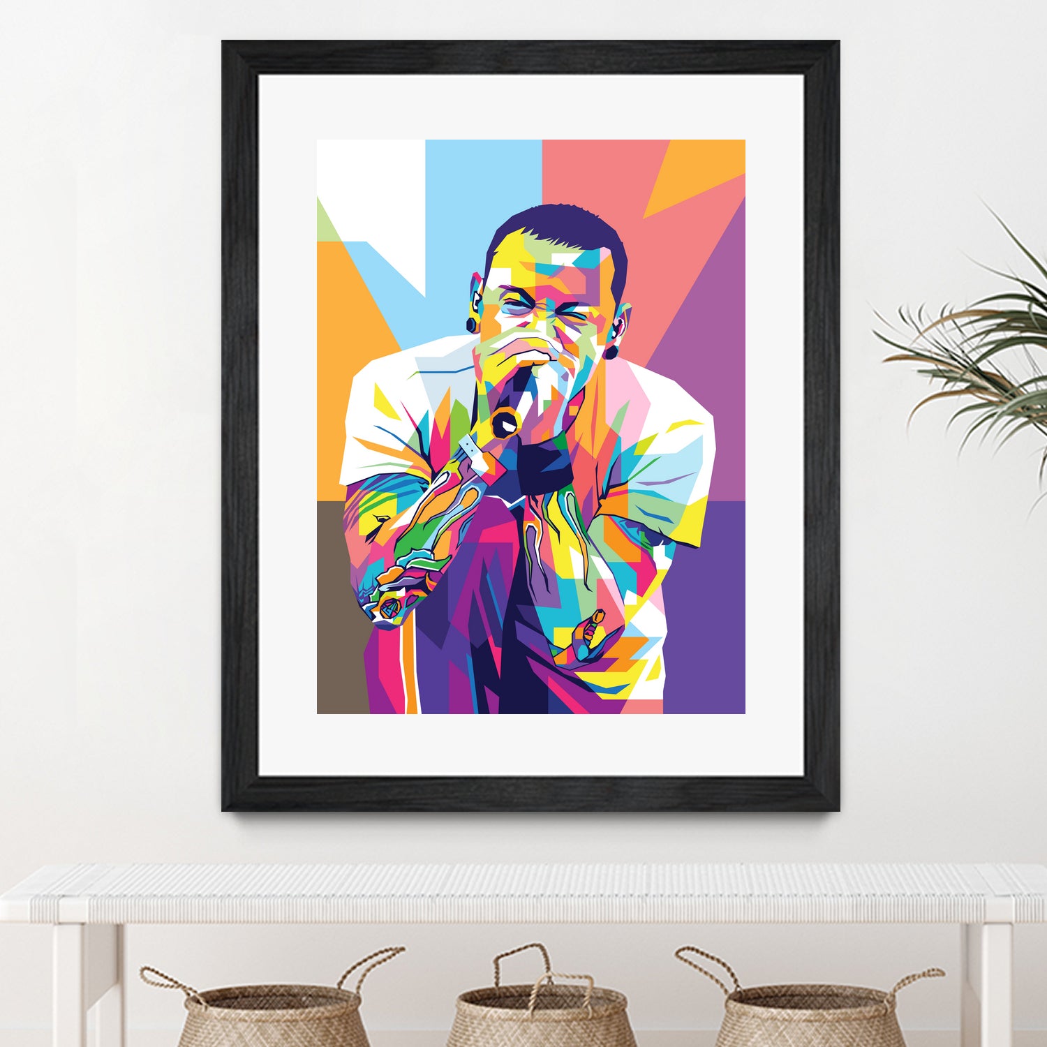 Chester Bennington by Art Style on GIANT ART - white digital drawing