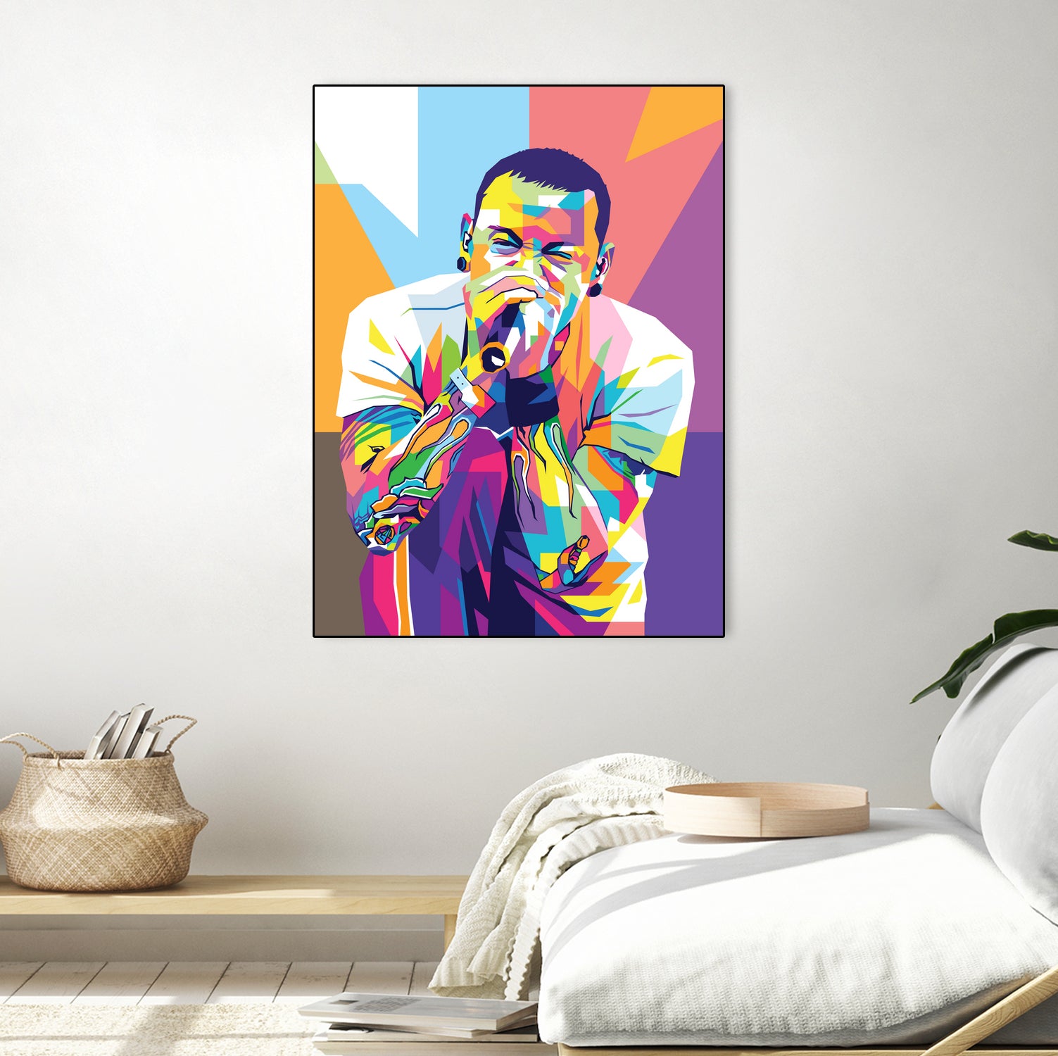 Chester Bennington by Art Style on GIANT ART - white digital drawing