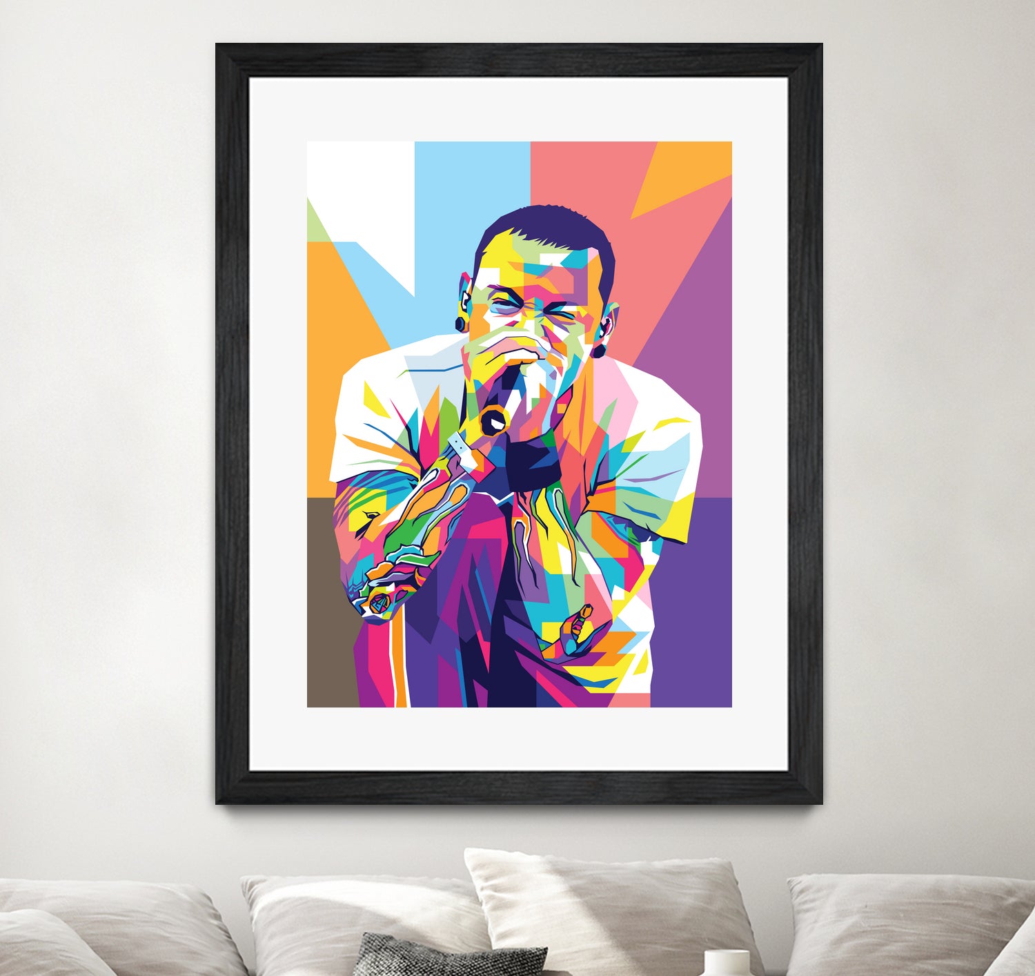 Chester Bennington by Art Style on GIANT ART - white digital drawing