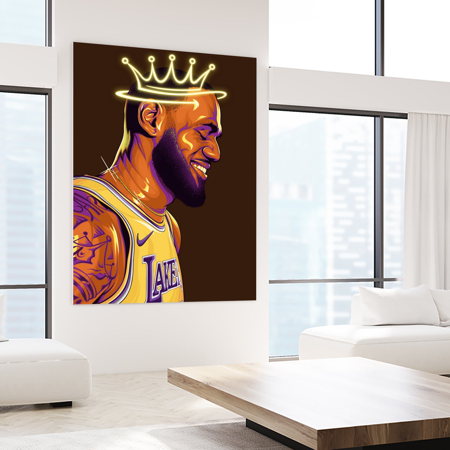 Lebron "The King" James by Zildjian Magante on GIANT ART - brown digital drawing