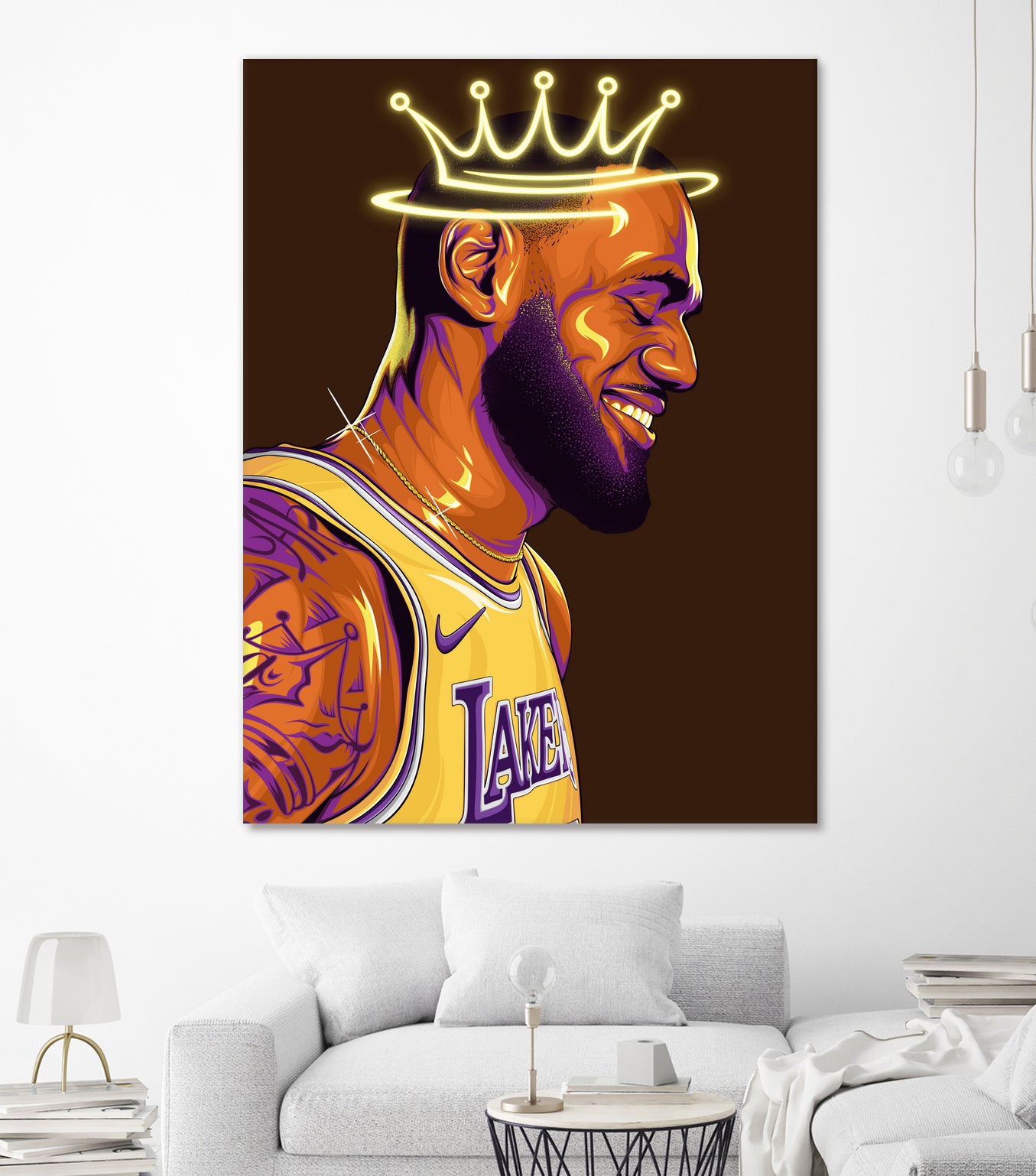 Lebron "The King" James by Zildjian Magante on GIANT ART - brown digital drawing