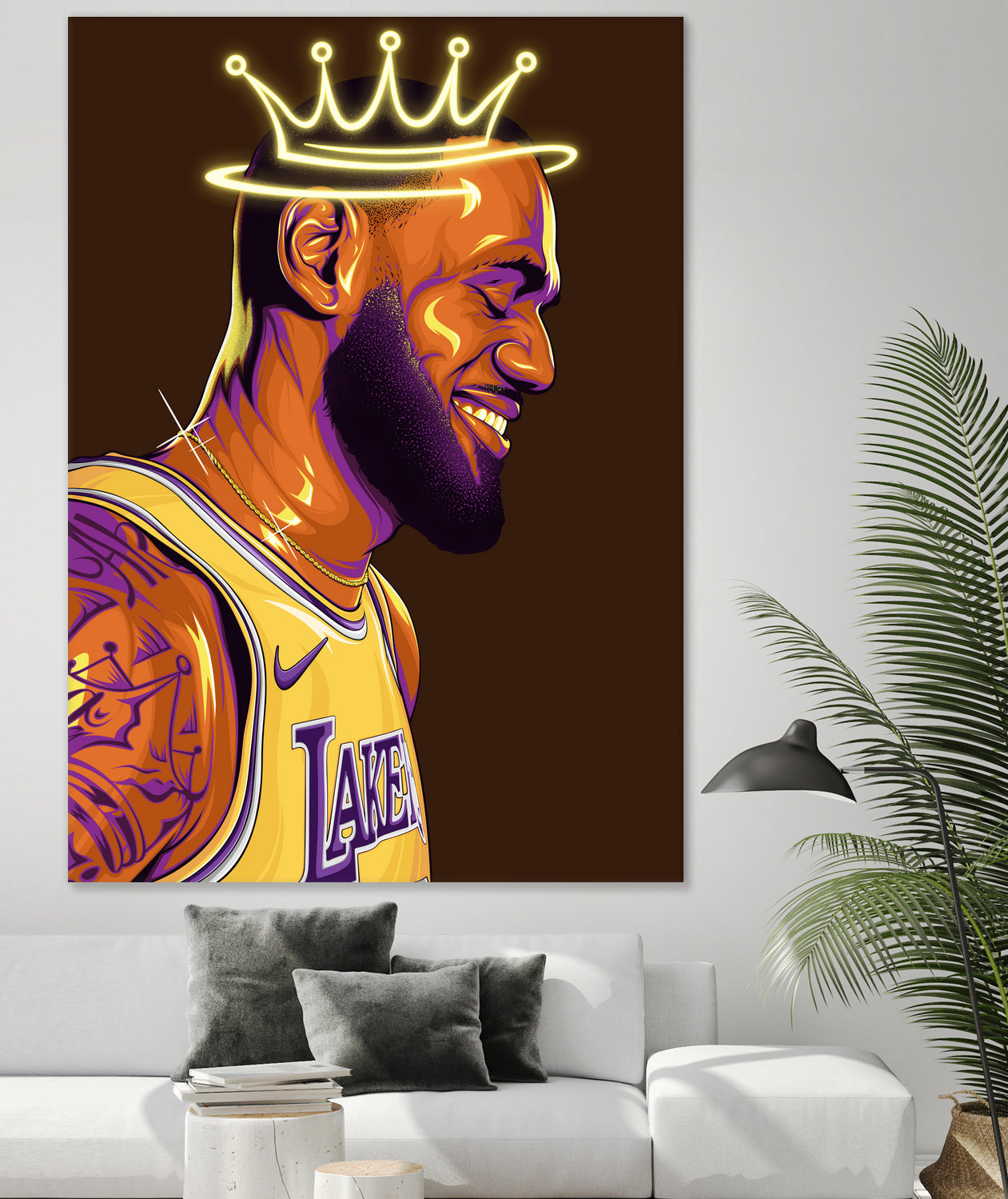 Lebron "The King" James by Zildjian Magante on GIANT ART - brown digital drawing