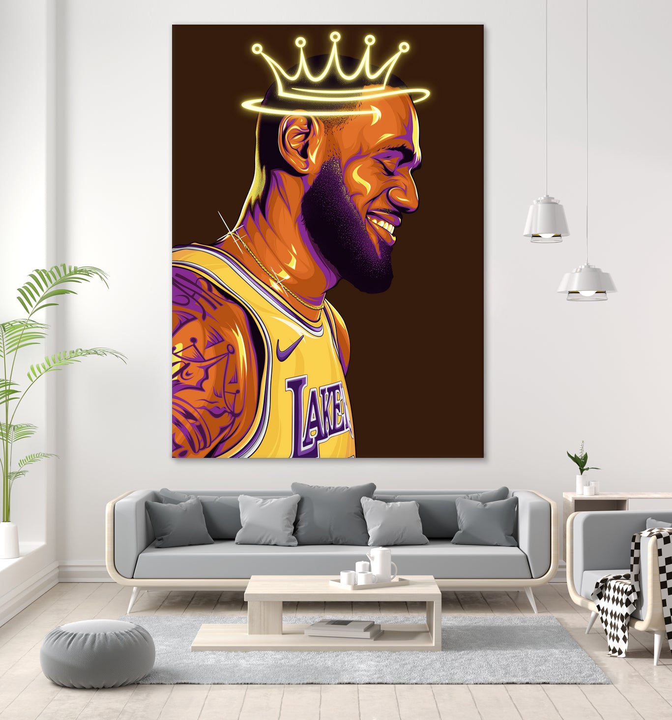 Lebron "The King" James by Zildjian Magante on GIANT ART - brown digital drawing