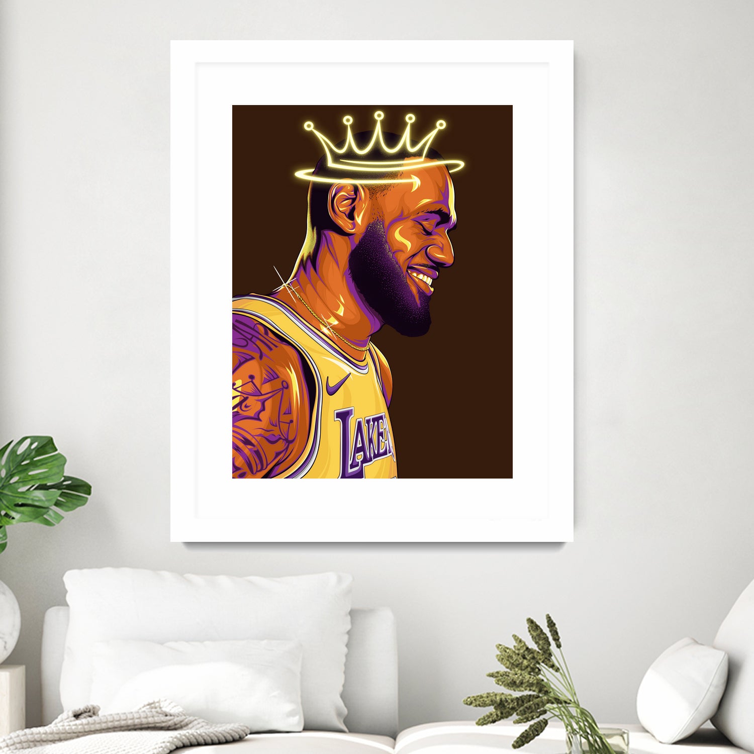 Lebron "The King" James by Zildjian Magante on GIANT ART - brown digital drawing