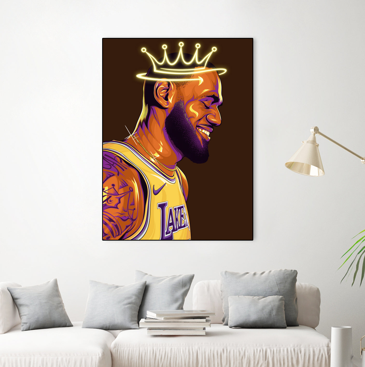 Lebron "The King" James by Zildjian Magante on GIANT ART - brown digital drawing