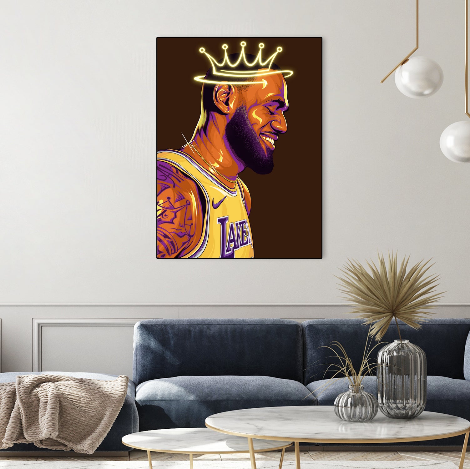 Lebron "The King" James by Zildjian Magante on GIANT ART - brown digital drawing