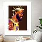 Lebron "The King" James by Zildjian Magante on GIANT ART - brown digital drawing