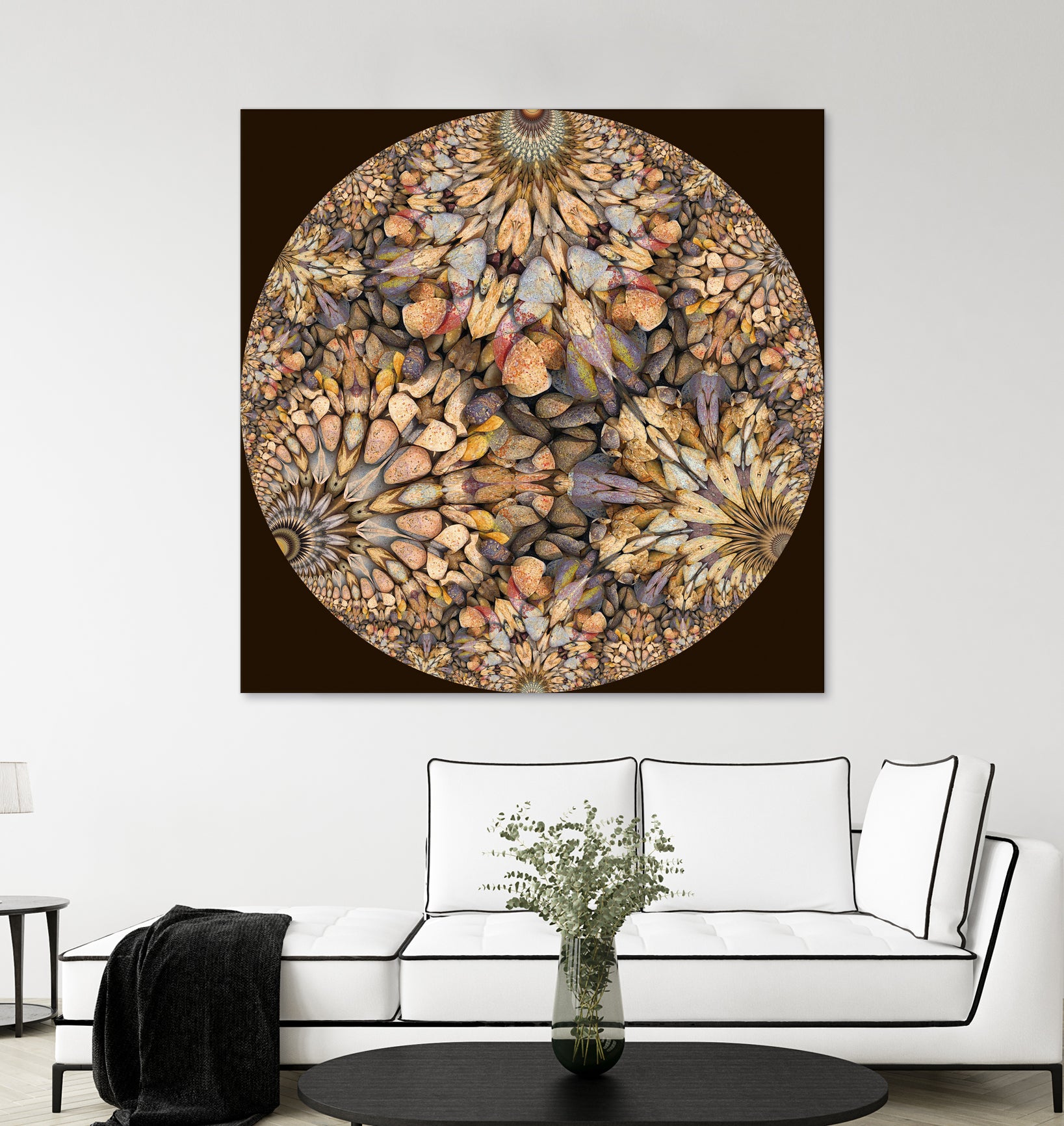 Hyperbolic Pebbles by Digital Crafts on GIANT ART - brown digital painting