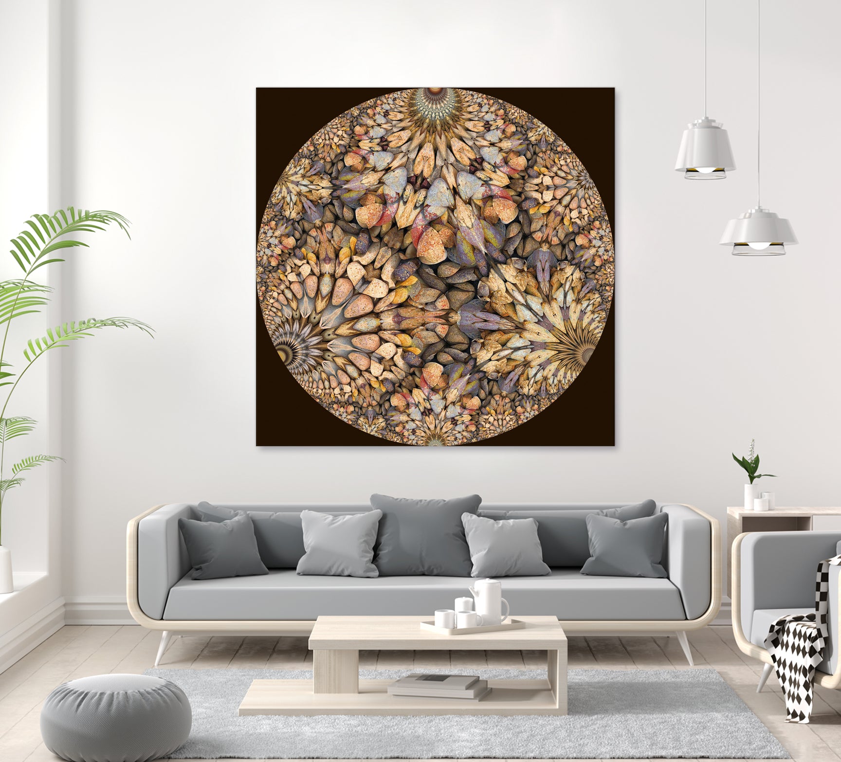 Hyperbolic Pebbles by Digital Crafts on GIANT ART - brown digital painting