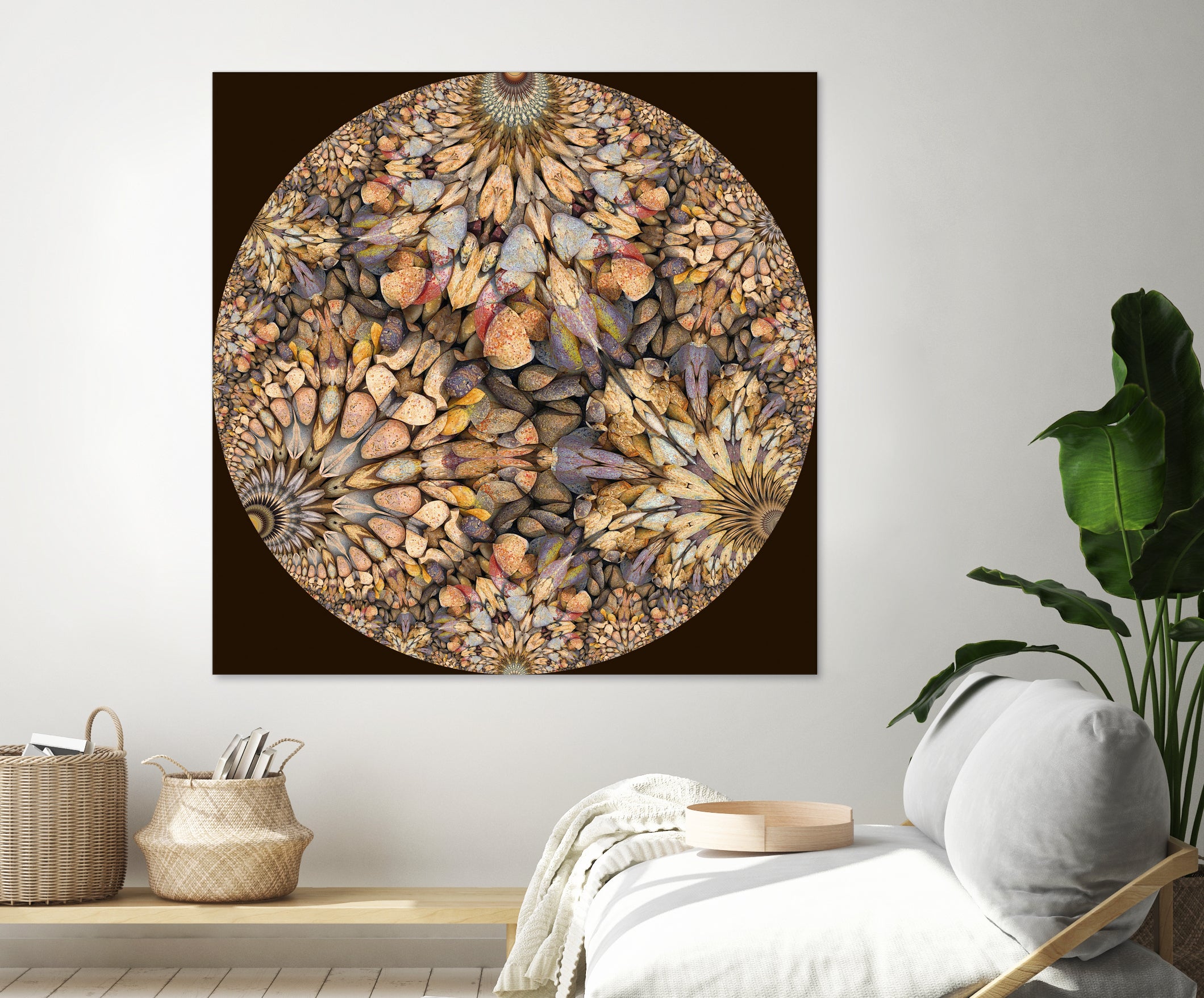 Hyperbolic Pebbles by Digital Crafts on GIANT ART - brown digital painting