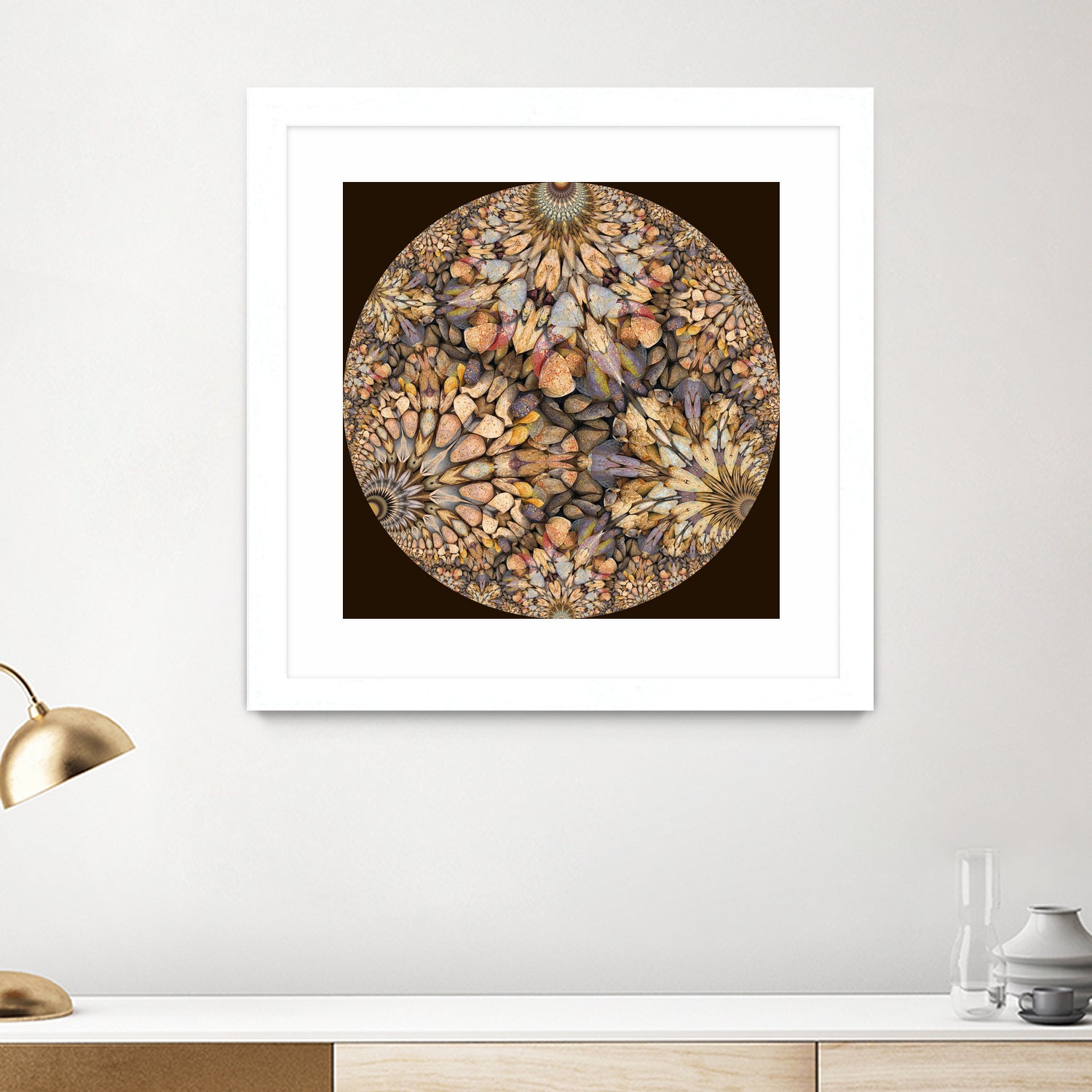 Hyperbolic Pebbles by Digital Crafts on GIANT ART - brown digital painting