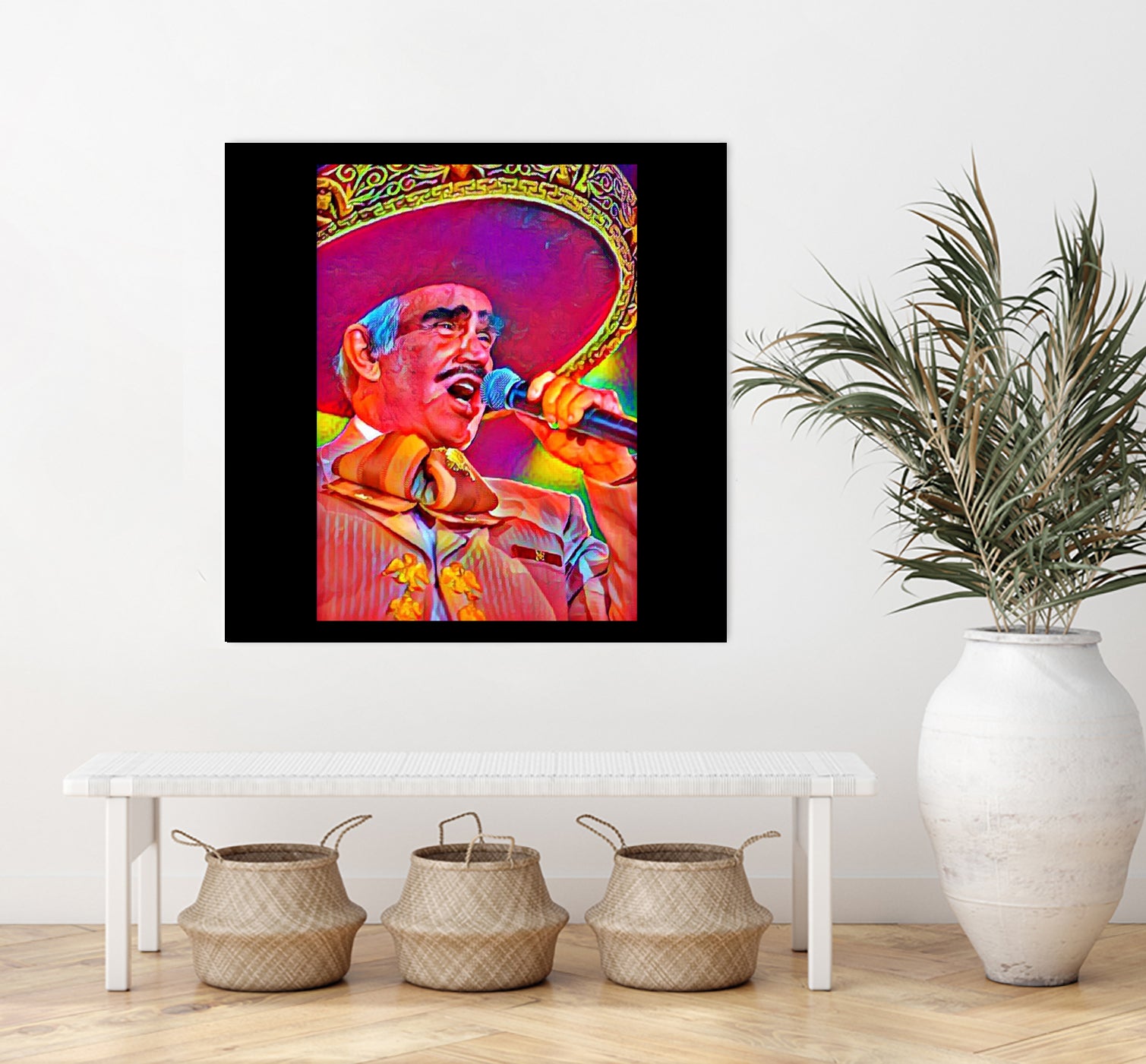 Vicente Fernández by Joseph Herrera on GIANT ART - white digital painting