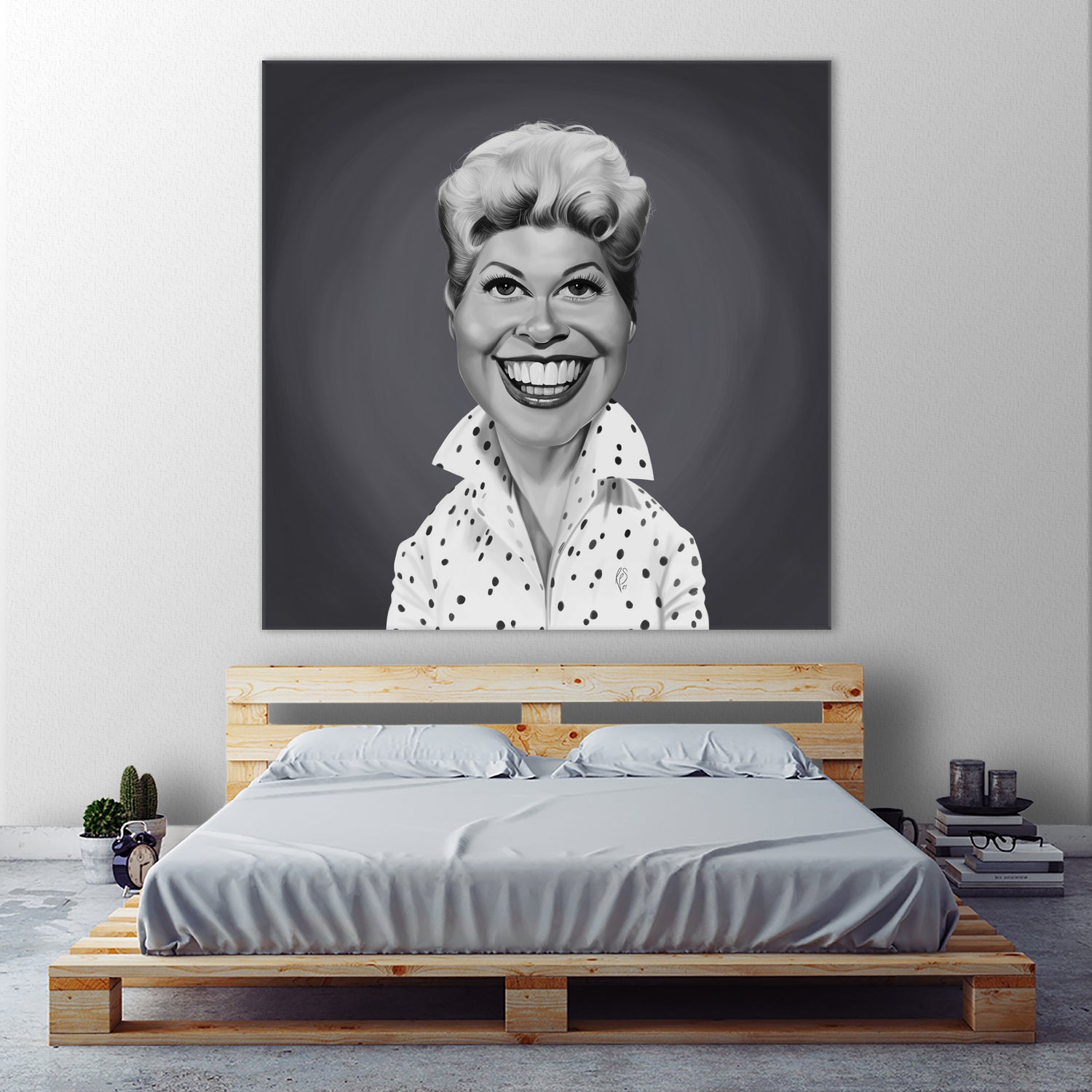 Doris Day by Rob Snow on GIANT ART - gray digital painting