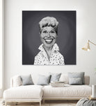 Doris Day by Rob Snow on GIANT ART - gray digital painting