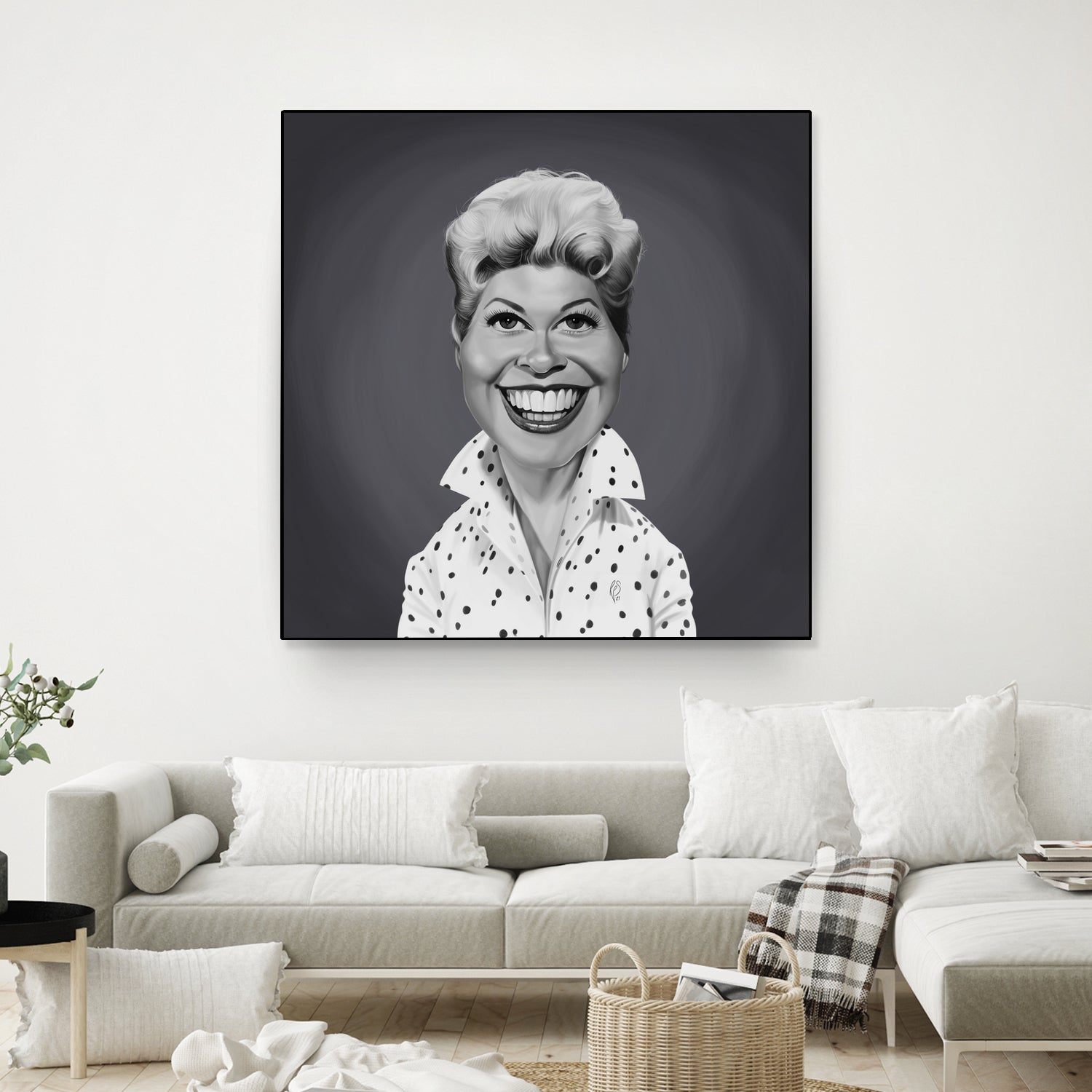 Doris Day by Rob Snow on GIANT ART - gray digital painting