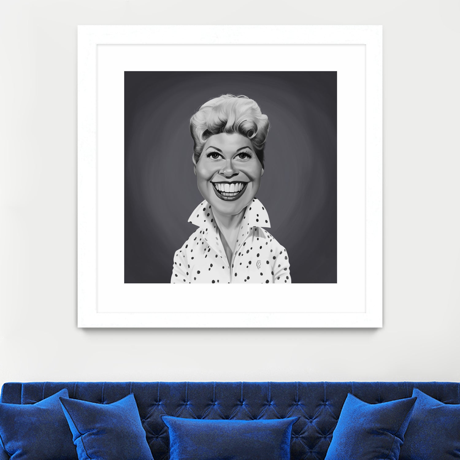 Doris Day by Rob Snow on GIANT ART - gray digital painting