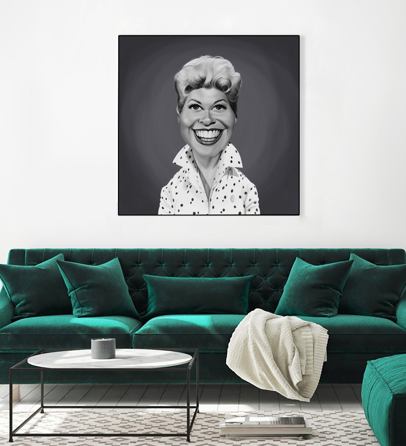 Doris Day by Rob Snow on GIANT ART - gray digital painting