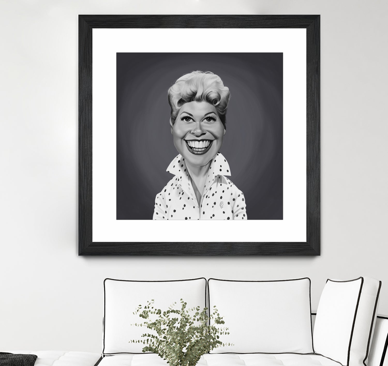 Doris Day by Rob Snow on GIANT ART - gray digital painting