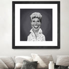 Doris Day by Rob Snow on GIANT ART - gray digital painting