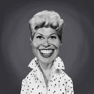 Doris Day by Rob Snow on GIANT ART - gray digital painting