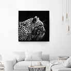 Leopard by Rainbow style on GIANT ART - black 3d art