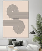 Mid century Modern Geometric by Akshay Mahatme on GIANT ART - black digital drawing