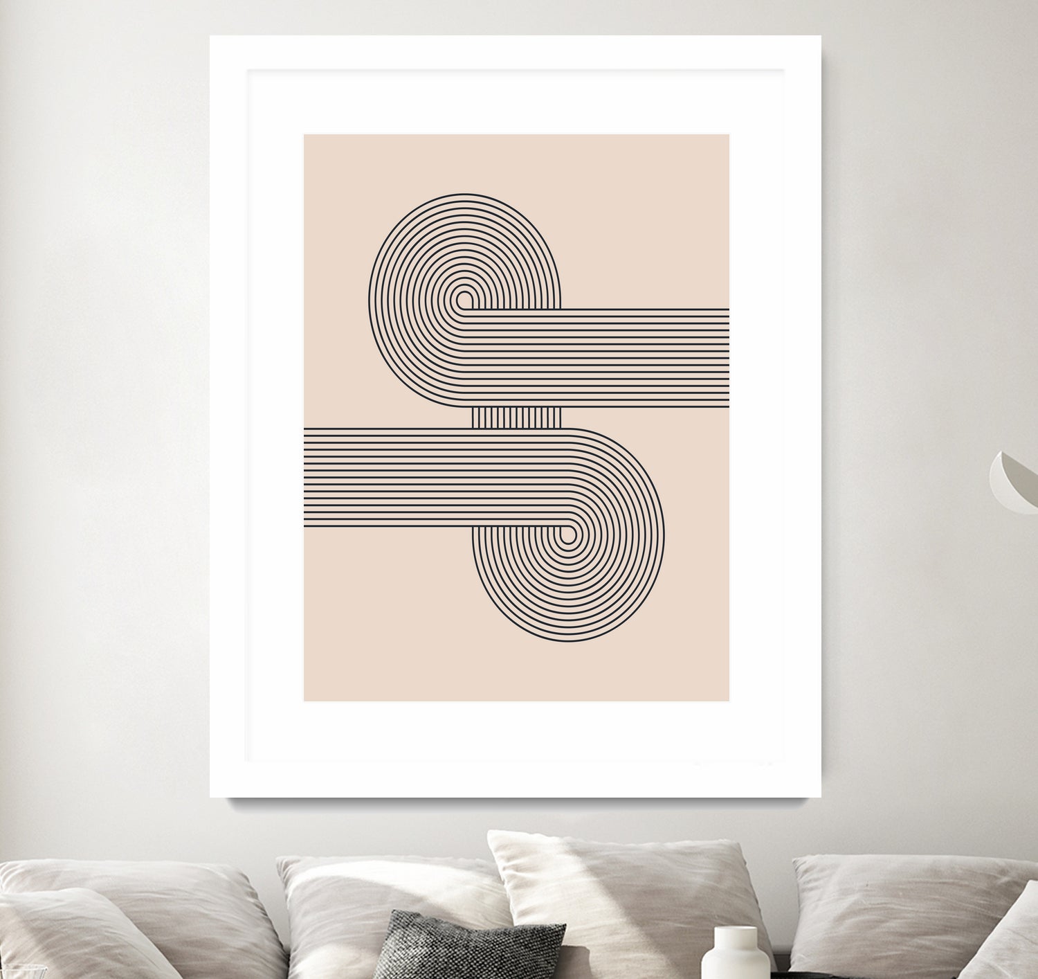 Mid century Modern Geometric by Akshay Mahatme on GIANT ART - black digital drawing