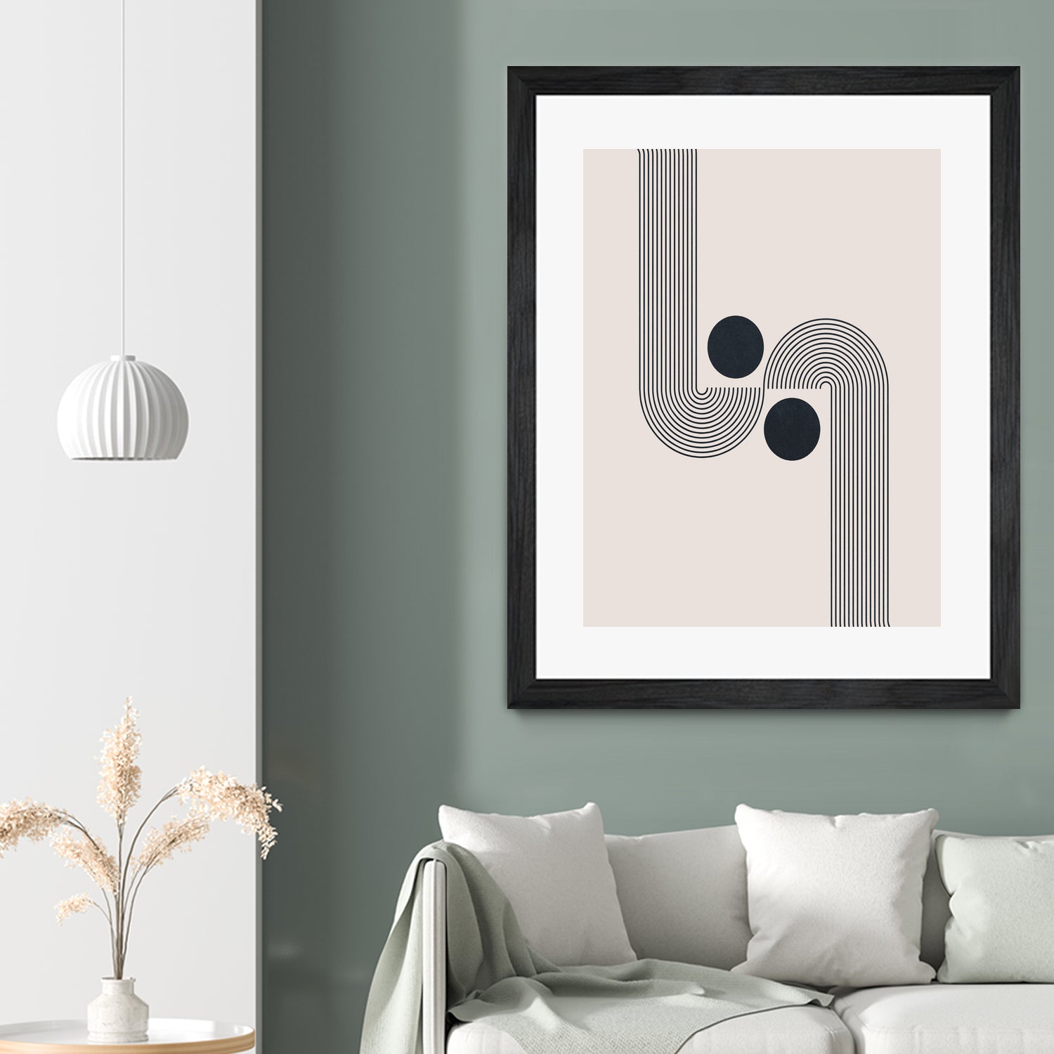 Mid century Modern Rainbow by Akshay Mahatme on GIANT ART - black digital drawing