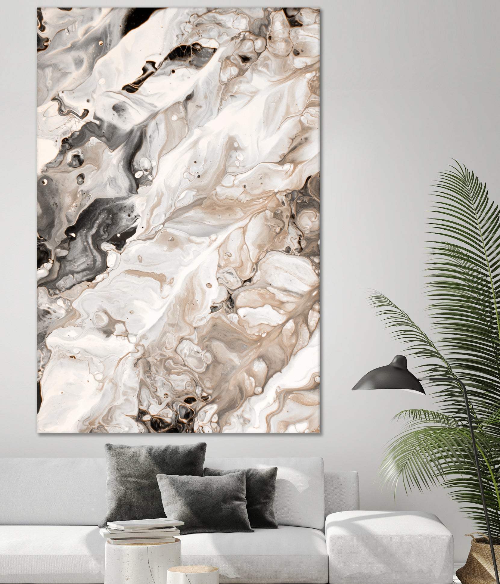 Abstract Marble Glam #4 #painting #wall #decor #art by Anita & Bella Jantz on GIANT ART - brown digital painting