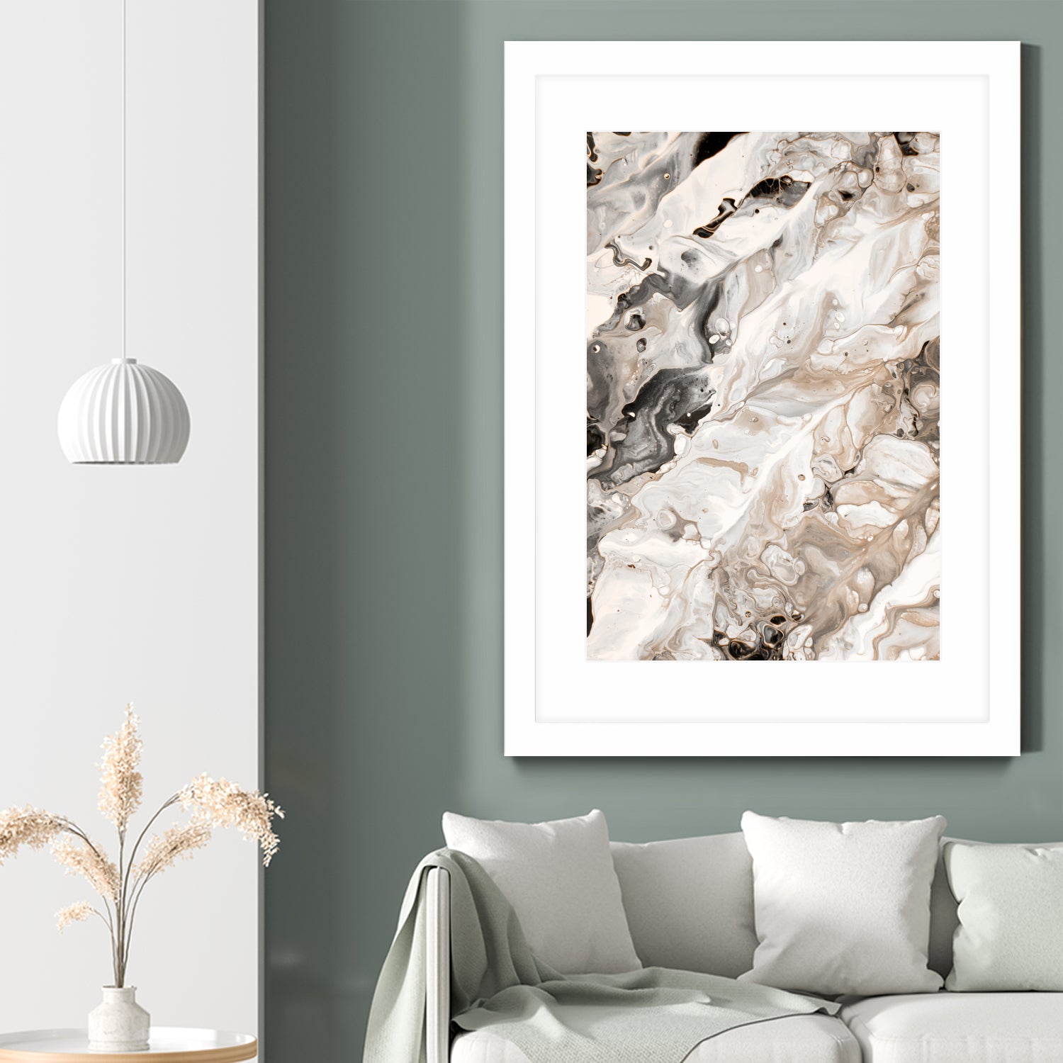 Abstract Marble Glam #4 #painting #wall #decor #art by Anita & Bella Jantz on GIANT ART - brown digital painting