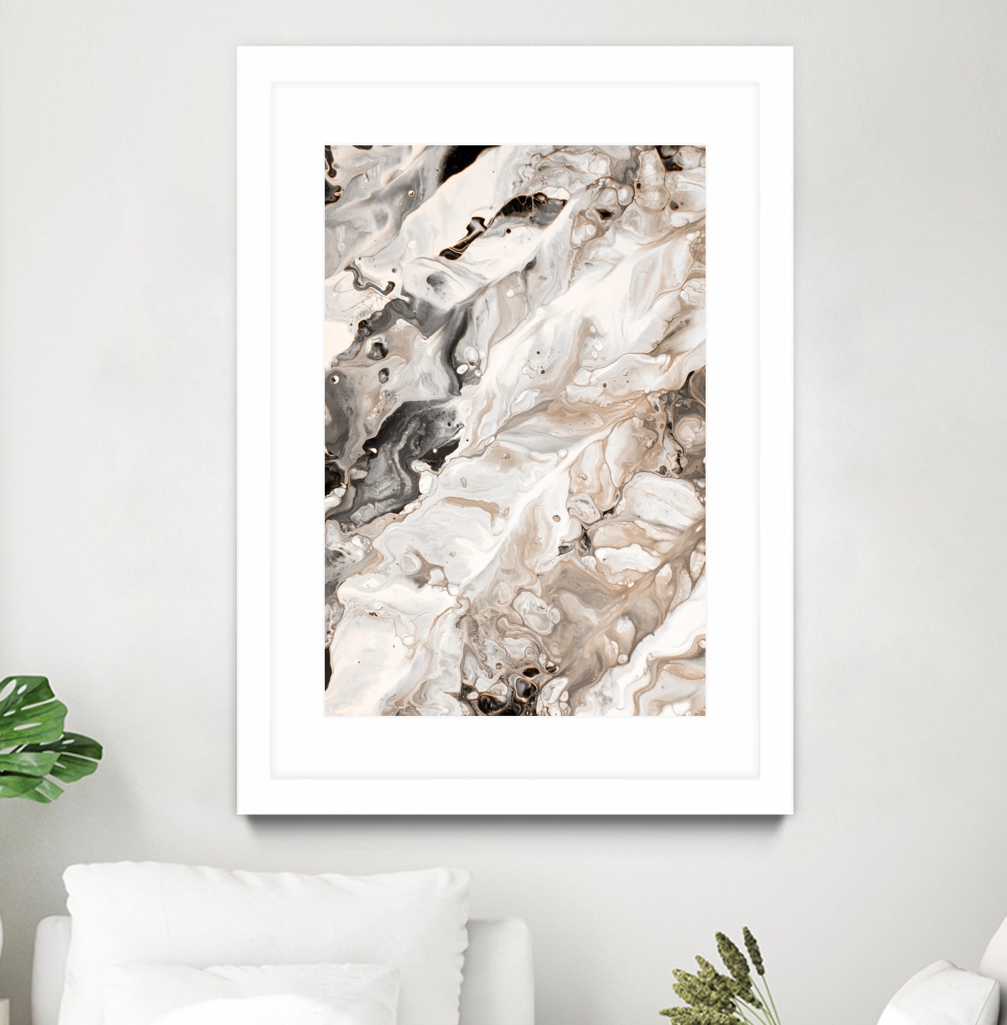 Abstract Marble Glam #4 #painting #wall #decor #art by Anita & Bella Jantz on GIANT ART - brown digital painting