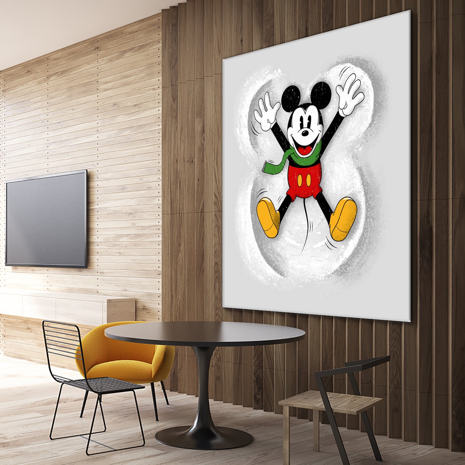 Snow Mickey by Florent Bodart on GIANT ART - digital painting