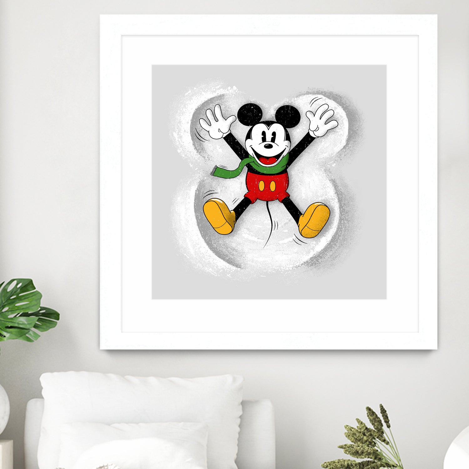 Snow Mickey by Florent Bodart on GIANT ART - digital painting