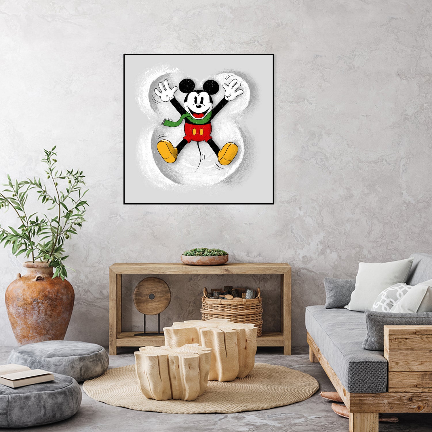 Snow Mickey by Florent Bodart on GIANT ART - digital painting